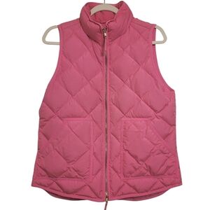 J. Crew | Women's Hot Pink Excursion Down Quilted Puffer Vest (Size Medium)